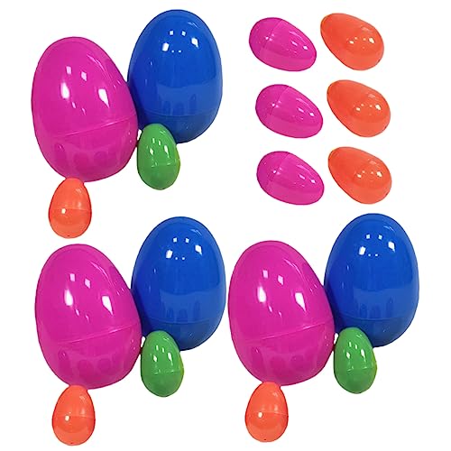 Warmhm 18 Stück Gacha Eier Bausatz Gefälschtes Ei Partydekorationen Osterdekoration Ei Ostern Kleines Ei Dekoratives Osterei Plastik von Warmhm