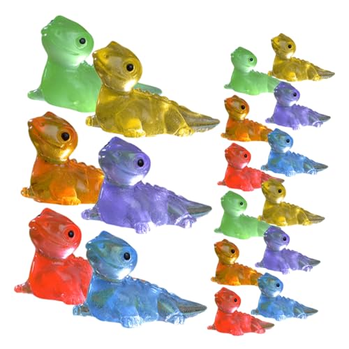 Warmhm 18 Stück Mini -echsenschmuck Kleine Figuren Aus Kunstharz Mini-Tiere Aus Harz Kleine Harzfiguren Harzeidechse Minature Tierfiguren Harztier Mini-tierfiguren Harz von Warmhm
