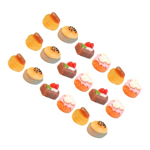 Warmhm 18Stücke Kuchen Realistische Mini Dessert Modelle für Puppenhaus Dekoration Gemischte für Kreative Gestaltung für DIY Projekte von Warmhm