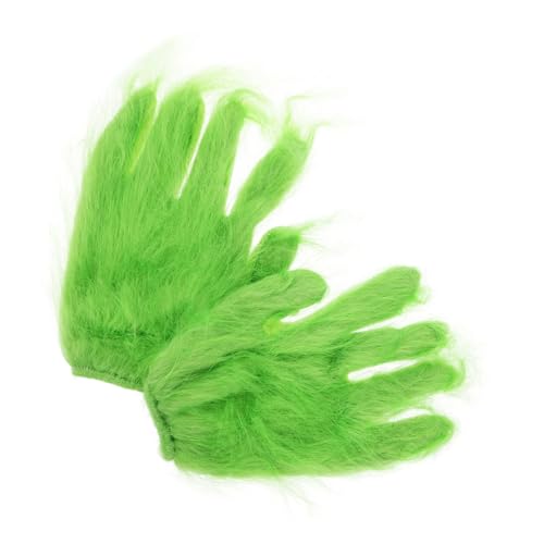 Warmhm 1Paar Grüne Monsterhandschuhe Für Halloween Cosplay Lustige Kostümzubehör Für Partys Furry Hand Gloves Kreative Requisiten Für Gruselige Halloween Dekorationen von Warmhm