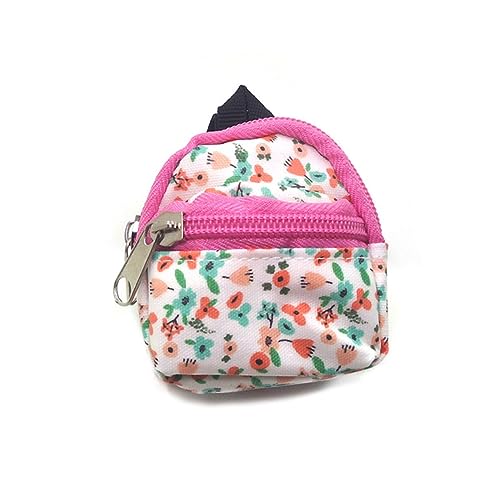 Warmhm 1Pc Puppenhaus Zubehör Rucksack Mini Rucksack Rucksäcke Rucksack Für Rucksack Puppen Taschen Mini Zubehör Rucksack Pu Leder von Warmhm