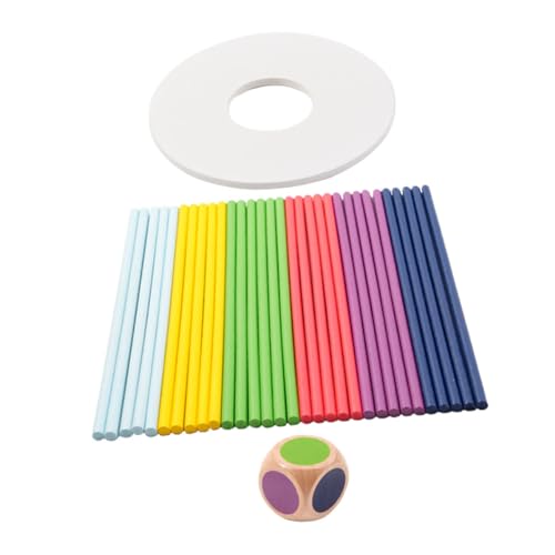 Warmhm 1Satz Balancierende Holzstäbe Set Für Teiliges Geschicklichkeitsspielzeug Kreativität Und Kognitiver Entwicklung Für Familien Und Partyspiele von Warmhm