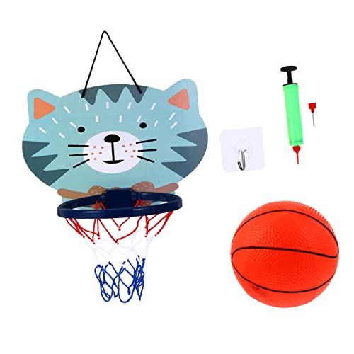 Warmhm 1Satz Basketball Set Mit Wandmontiertem Basketballkorb Und Mini Basketball Für Schlafzimmer Büro Und Spielzimmer Spaß Für Zufällige Farben Für Ball Und Pumpe von Warmhm