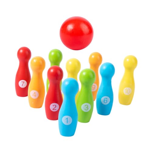 Warmhm 1Satz Bowling Aus Pädagogisches Für Kleinkinder Geburtstagsgeschenk Für Fördert Körperliche Entwicklung Und Eltern Junge Mädchen Interaktion Drinnen von Warmhm