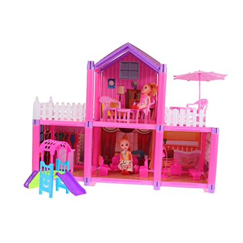 Warmhm 1Satz DIY Simulationsspielzeug Villa Castle Spielzeugset Für Teiliges Bausatz Aus Sicherem Fördert Kreativität Und Interaktion Zwischen Eltern Und Kindern von Warmhm