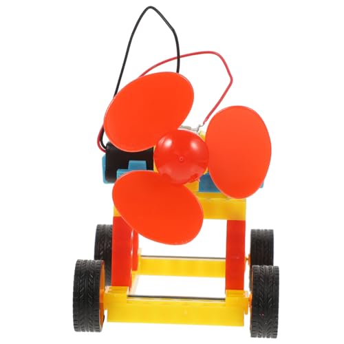 Warmhm 1Satz DIY Windkraftauto Lernspielzeug Für Wissenschafts Kit Für Naturwissenschaftlichen Unterricht Fördert Kreativität Und Analytische Fähigkeiten von Warmhm