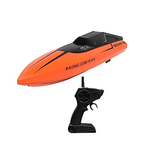 Warmhm 1Satz Fernbedienungsboot Elektrisches Hochgeschwindigkeits Speedboat Wiederaufladbar Für Ab Jahren Wasserspielzeug Für Pool Und See Schnelles Rc Boot von Warmhm