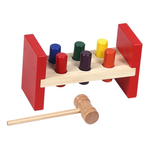 Warmhm 1Satz Frühpädagogisches für Kleinkinder Klopfspielzeug aus Holz Interaktives Lernspielzeug Handfertigkeiten und Kognitiven Fähigkeiten von Warmhm