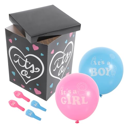 Warmhm 1Satz Gender Reveal Ballonbox Mit Papierballons Für Shower Geschlechtsenthüllungsbox Mit Je Blauen Und Ballons Warmhm 1Satz Gender Reveal Ballonbox Mit Papierballons Für Shower Geschlechtsenthüllungsbox Mit Je Blauen Und Ballons von Warmhm