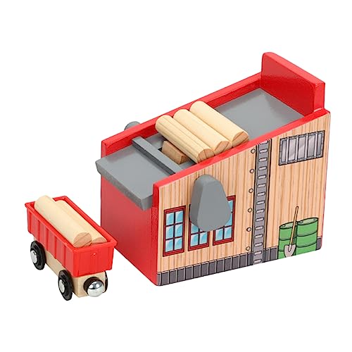 Warmhm 1Satz Holz Zug Mit Holzblöcken Und Kreatives Spielset Für Fördert Die Fantasie Und Motorik Für Kleine Bauprojekte Und Rollenspiele von Warmhm
