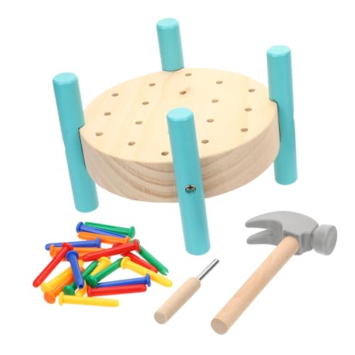 Warmhm 1Satz Holznägel Hämmer Lernspielzeug für Montessori Hämmern Farbenfrohes Holzspielzeug Hand Auge Koordination und Konzentration für Zuhause Warmhm 1Satz Holznägel Hämmer Lernspielzeug für Montessori Hämmern Farbenfrohes Holzspielzeug Hand Auge Koordination und Konzentration für Zuhause von Warmhm