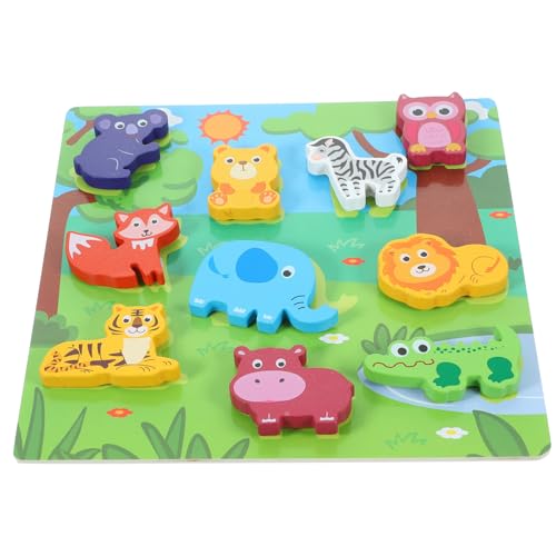 Warmhm 1Satz Holzpuzzle Für Kleinkinder Montessori Zur Frühen Der Entwicklung Für Jahren Pädagogisches Für Motorische Fähigkeiten Und Kreatives Lernen von Warmhm