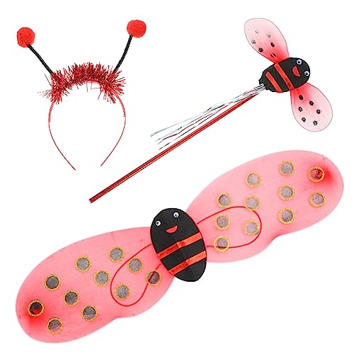 Warmhm 1Satz Kostümset Marienkäfer Flügel für Stirnband und Feenstock für Karneval Kostümpartys und Cosplay Leicht und Langlebig Auffälliges Design Warmhm 1Satz Kostümset Marienkäfer Flügel für Stirnband und Feenstock für Karneval Kostümpartys und Cosplay Leicht und Langlebig Auffälliges Design von Warmhm