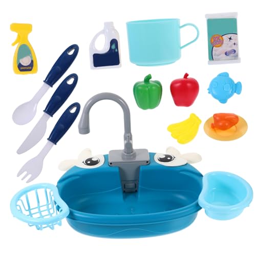 Warmhm 1Satz Küchenspüle mit Fließendem Wasser Rollenspiel Waschbeckenspielzeug für Sicheres Kunststoffmaterial Automatisches Wasserkreislaufsystem Perfektes für Jungen Warmhm 1Satz Küchenspüle mit Fließendem Wasser Rollenspiel Waschbeckenspielzeug für Sicheres Kunststoffmaterial Automatisches Wasserkreislaufsystem Perfektes für Jungen von Warmhm
