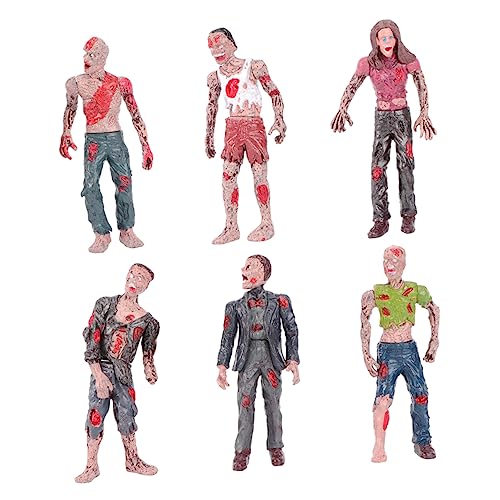 Warmhm 1Satz Kunststoff Zombie Action Figuren Mini Walking Dead Bewegliche Layout Figuren Für Kreative Rollenspiele Halloween Dekoration Und Sammlerstücke von Warmhm