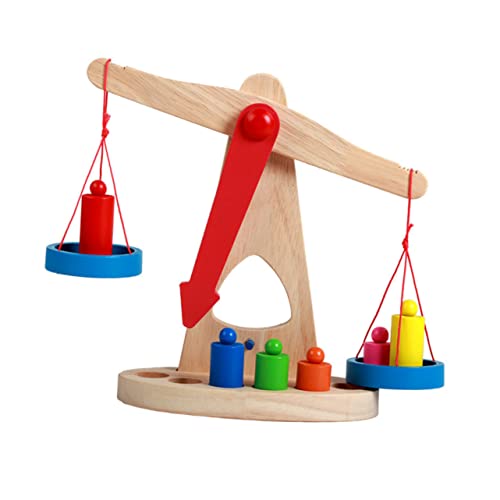 Warmhm Holzwaage-Spielzeug – Frühpädagogisches Spielzeug Für Kinder – Lernspielzeug-Set Für Kinder – Sicher Und Bequem Für Kleinkinder von Warmhm