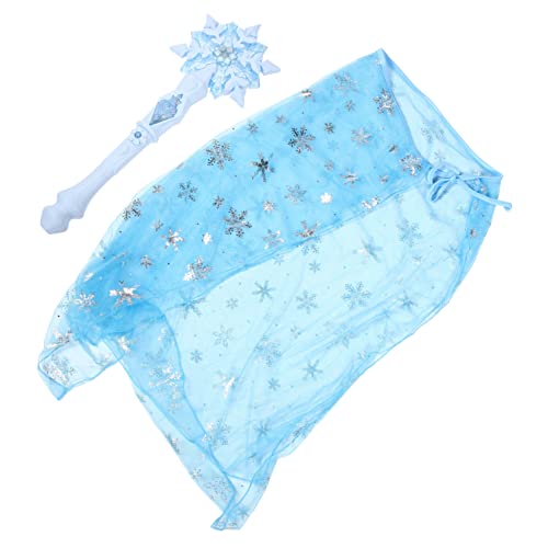 Warmhm 1Satz Magisches Schneezauberstab Kostümset für Teilig mit Leuchtendem Schneezauberstab und Prinzessinnen Cape für Cosplay und Partys für Kreative Warmhm 1Satz Magisches Schneezauberstab Kostümset für Teilig mit Leuchtendem Schneezauberstab und Prinzessinnen Cape für Cosplay und Partys für Kreative von Warmhm