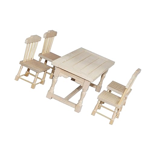 Warmhm 1Satz Maßstab DIY Esszimmer Möbel Tisch Und Stühle Für Kreative Bastelprojekte Warmhm 1Satz Maßstab DIY Esszimmer Möbel Tisch Und Stühle Für Kreative Bastelprojekte von Warmhm