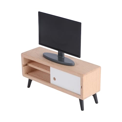 Warmhm 1Satz Mini Tv für Puppenhaus Fernseher Tv Schrank Detailgetreue Möbeldekoration für Miniaturzimmer Robustes Design für Langlebige Nutzung für Puppenstuben Warmhm 1Satz Mini Tv für Puppenhaus Fernseher Tv Schrank Detailgetreue Möbeldekoration für Miniaturzimmer Robustes Design für Langlebige Nutzung für Puppenstuben von Warmhm