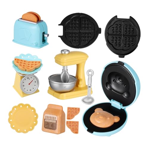 Warmhm 1Satz Spielküchen Zubehör Realistische Frühstücksgeräte Für Puppenhaus Teiliges Toaster Und Mixer Für Fantasievolles Und Kreative Rollenspiele Warmhm 1Satz Spielküchen Zubehör Realistische Frühstücksgeräte Für Puppenhaus Teiliges Toaster Und Mixer Für Fantasievolles Und Kreative Rollenspiele von Warmhm