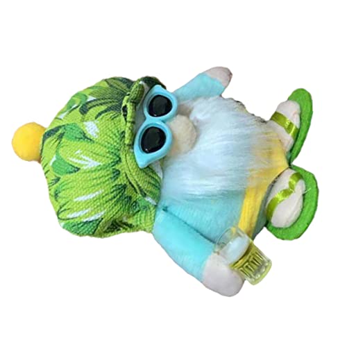 Warmhm 1Stk Strandpuppe Tischzwerg Ornament Zwerge Gartendekoration Plüsch Sommer gefüllte Zwerge Meerjungfrau- für kinderspielzeug Strandzwergpuppe Gnom-Puppe Stoff von Warmhm