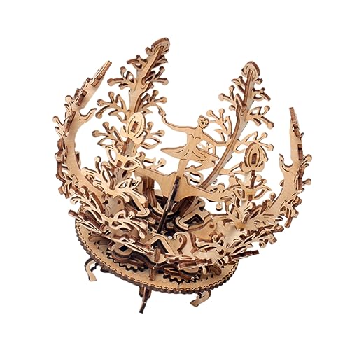 Warmhm 1Stück DIY Blumen Puzzle Holz Montagespielzeug für Kreative Attraktives Dekorationsstück für Zimmer und Esstisch Unterhaltsame Bastelaktivität für Jung von Warmhm
