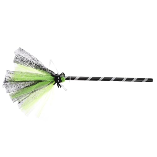 Warmhm 1Stück Halloween Besen Für Leuchtend Hexen Für Kostümparty Stabile Langlebige Halloween Deko Für Gruselige Feiern Und von Warmhm