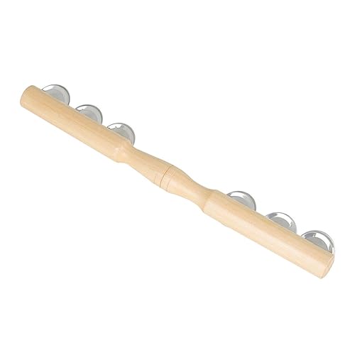 Warmhm Knackiger Sechs Glocken Becken Spielzeug Jingle Bell Stick Spielzeug Sicheres Musiklernwerkzeug Für Kinder von Warmhm