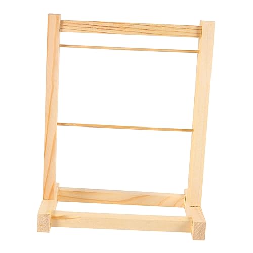 Warmhm 1Stück Mini Puppenkleiderbügel aus Holz Doppellagiger Kleiderständer für Puppen für Puppenstudio Kinderzimmer und Puppenladen Praktischer Organizer für Outfits und Accessoires Warmhm 1Stück Mini Puppenkleiderbügel aus Holz Doppellagiger Kleiderständer für Puppen für Puppenstudio Kinderzimmer und Puppenladen Praktischer Organizer für Outfits und Accessoires von Warmhm