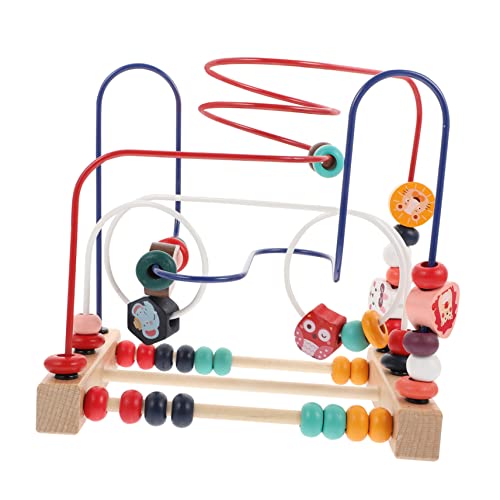 Warmhm 1Stück Multifunktionales Holzspielzeug Für Pädagogisches Perlenlabyrinth Mit Lernspielzeug Motorik Und Kreativität Für Kleinkinder Und Vorschulkinder von Warmhm