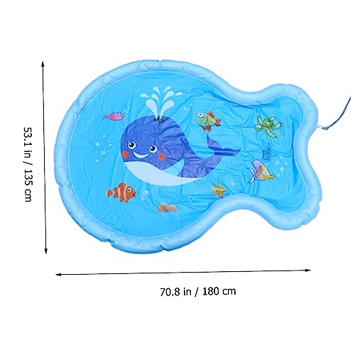 Warmhm 1Stück Whale Pattern Spritzmatte Aufblasbare Wasserspielzeugmatte für Rasen Garten Strand und Pool rutschfest und Langlebig für Kleinkinder im Freien Blau Warmhm 1Stück Whale Pattern Spritzmatte Aufblasbare Wasserspielzeugmatte für Rasen Garten Strand und Pool rutschfest und Langlebig für Kleinkinder im Freien Blau von Warmhm