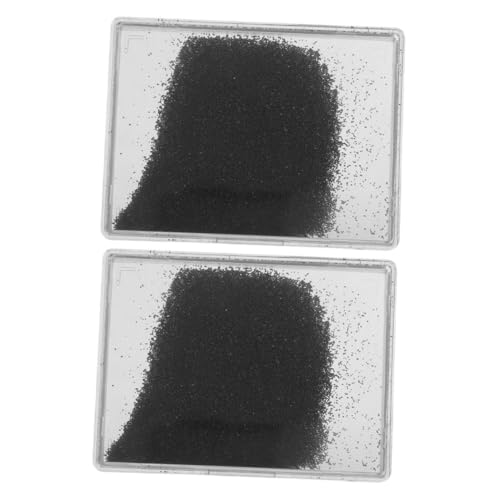Warmhm 2 Boxen Demonstrationsgerät für Magnetfelder Metallspäne Eisenfüllungen für wissenschaftliche Experimente Eisenspäne Eisenpulver Kunststoff von Warmhm