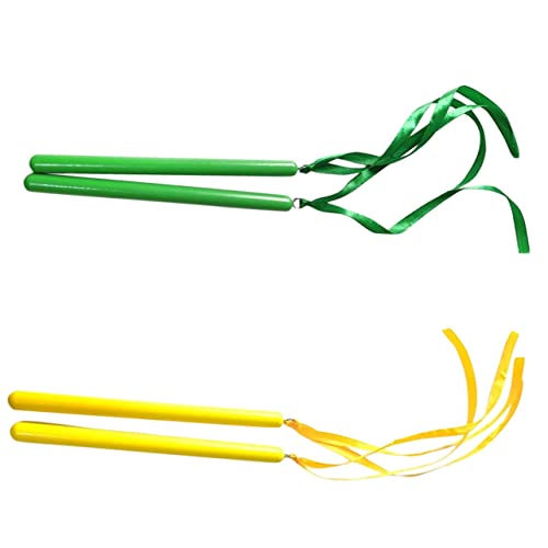 Warmhm 2 Paare Farbenfrohe Rhythmus Sticks für Teiliges aus Holz mit Bunten Bändern Fördert Kreativität und Musikalität für Vorschule und Musikalische Früherziehung Warmhm 2 Paare Farbenfrohe Rhythmus Sticks für Teiliges aus Holz mit Bunten Bändern Fördert Kreativität und Musikalität für Vorschule und Musikalische Früherziehung von Warmhm