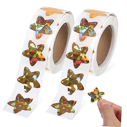 Warmhm 2 Rollen Goldene Aufkleber Selbstklebende, glänzende Belohnungsaufkleber Sternaufkleber selber Machen dekorativer Sternaufkleber Stern Aufkleber Glitzeraufkleber PVC selbstklebend Warmhm 2 Rollen Goldene Aufkleber Selbstklebende, glänzende Belohnungsaufkleber Sternaufkleber selber Machen dekorativer Sternaufkleber Stern Aufkleber Glitzeraufkleber PVC selbstklebend von Warmhm