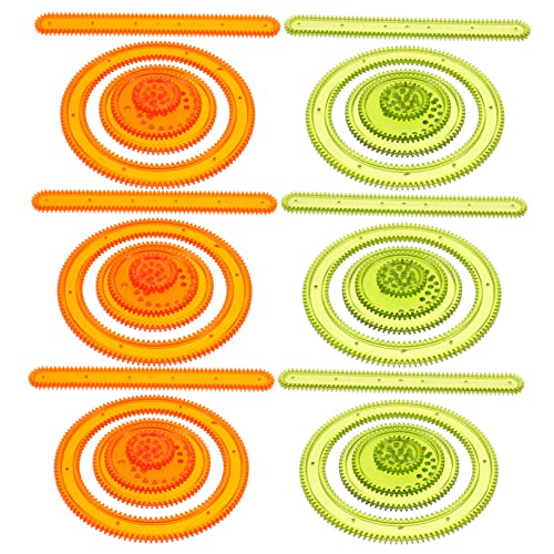 Warmhm 2 Sätze DIY Zeichenwerkzeug Zeichnung Zeichnen Schablonen Schmierpapier DIY-Kind-Doodle-zubehör Malpapier Zerkratzen Zeichenspielzeug Malpapier Malset Pp von Warmhm