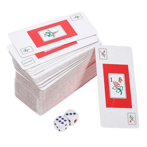 Warmhm Reise Mahjong Karten Tragbare Chinesische Mahjong Spielkarten 148 Stück Geräuschlos für Zuhause und Unterwegs Warmhm Reise Mahjong Karten Tragbare Chinesische Mahjong Spielkarten 148 Stück Geräuschlos für Zuhause und Unterwegs von Warmhm
