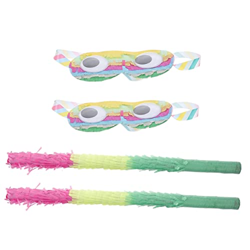 Warmhm 2 Sätze Pinata Teiliges mit Augenbinde und Pinata Stock für Geburtstagsfeiern Übernachtungspartys und Spiele für Jugendliche Design für Mehr Spaß von Warmhm