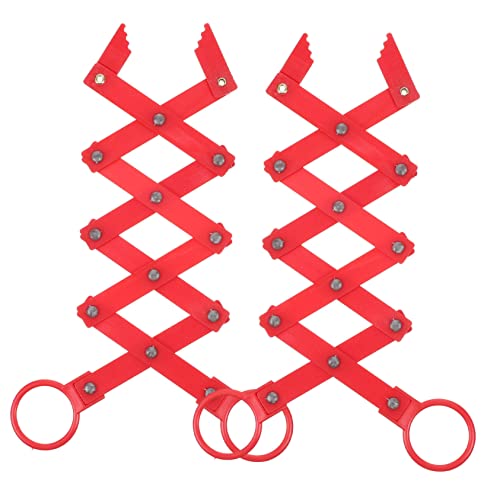 Warmhm 2 Sätze Roboterhandspielzeug Kinderspielzeug Lehrstütze Roboter-Kits Kinderroboterhand Intelligenzspielzeug Bauen Bausätze praktisches DIY- Plastik rot von Warmhm
