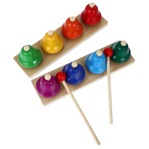 Warmhm 2 Satz Musikglockenspielzeug Tanzschlaginstrument Musikspielzeug Tanzglocken Handglocken Handshake-Glocken Glocke Für Musikinstrumente Holzsockel Warmhm 2 Satz Musikglockenspielzeug Tanzschlaginstrument Musikspielzeug Tanzglocken Handglocken Handshake-Glocken Glocke Für Musikinstrumente Holzsockel von Warmhm