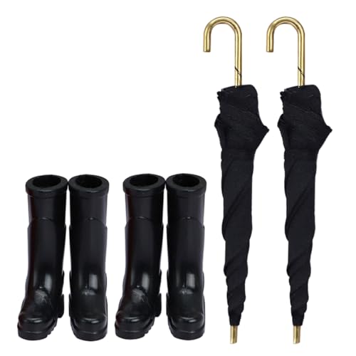 Warmhm 2 Sets Regenstiefel Und Regenschirme Für Puppenhäuser: Miniatur-Zubehör Im Maßstab 1:12 Fördert Kreatives Spielen Und Fantasie Für Die Dekoration Von Minihäusern Und Rollenspiele Warmhm 2 Sets Regenstiefel Und Regenschirme Für Puppenhäuser: Miniatur-Zubehör Im Maßstab 1:12 Fördert Kreatives Spielen Und Fantasie Für Die Dekoration Von Minihäusern Und Rollenspiele von Warmhm