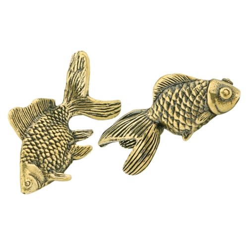 Warmhm 2 Stück Antike Messing Erfolgsornamente Feng Shui Figur Skulptur Neujahrsornamente Feng Shui Fischstatue Glücksornament Kupfer Golden Warmhm 2 Stück Antike Messing Erfolgsornamente Feng Shui Figur Skulptur Neujahrsornamente Feng Shui Fischstatue Glücksornament Kupfer Golden von Warmhm
