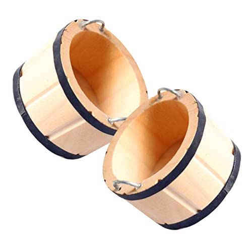 Warmhm 2 Stück Blockfarbenes Holzfass Miniatur-Eimer-Ornament Miniatur-holzeimer Miniaturhausverzierung Miniatur-gartenzubehör Kleiner Holzeimer Miniatur-Eimer- Metall Warmhm 2 Stück Blockfarbenes Holzfass Miniatur-Eimer-Ornament Miniatur-holzeimer Miniaturhausverzierung Miniatur-gartenzubehör Kleiner Holzeimer Miniatur-Eimer- Metall von Warmhm
