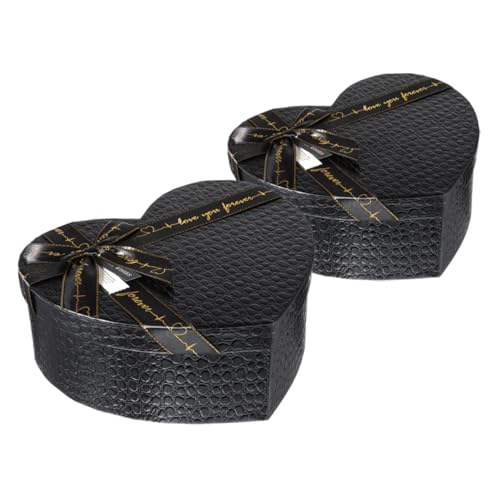 Warmhm 2 Stück Boxen Zum Valentinstag Herzförmige Geschenkboxen Herz Bastelboxen Brautjungfernboxen Für Heiratsantragsboxen Mit Deckel Kleine Geschenkboxen Blumenboxen Herzboxen von Warmhm