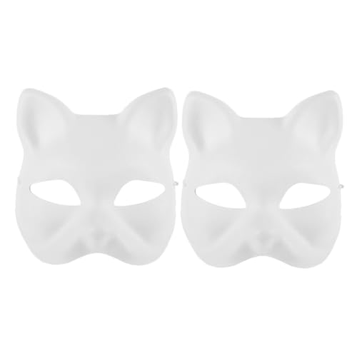 Warmhm 2 Stück DIY Katzenpapiermasken aus Umweltfreundlichem Leere Halbschalen für Basteln und Bemalen Nachhaltige Cat Face Masks für Halloween Cosplay und Party Warmhm 2 Stück DIY Katzenpapiermasken aus Umweltfreundlichem Leere Halbschalen für Basteln und Bemalen Nachhaltige Cat Face Masks für Halloween Cosplay und Party von Warmhm