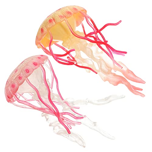 Warmhm 2 Stück Dekorative Quallen Realistische Meeresbewohner Figuren für Aquarium Deko Bildungsmodelle Kreatives Wasserspielzeug Warmhm 2 Stück Dekorative Quallen Realistische Meeresbewohner Figuren für Aquarium Deko Bildungsmodelle Kreatives Wasserspielzeug von Warmhm