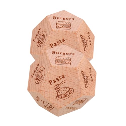 Warmhm 2 Stück Essensentscheidungswürfel aus Kreative Entscheidungshilfe für Romantische Dinner Spielspaß für für Valentinstag oder Besondere Anlässe von Warmhm