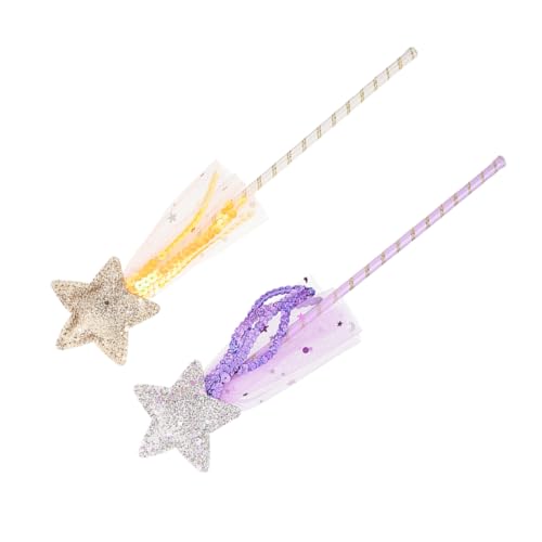 Warmhm 2 Stück Feenstabspielzeug Mädchen Sternförmige Feenstäbe Fee Zauberstäbe Requisite Glitzernder Zauberstab Glitzerstäbe Spielzeugstab Prinzessin Zauberstäbe Feenfiguren PVC Warmhm 2 Stück Feenstabspielzeug Mädchen Sternförmige Feenstäbe Fee Zauberstäbe Requisite Glitzernder Zauberstab Glitzerstäbe Spielzeugstab Prinzessin Zauberstäbe Feenfiguren PVC von Warmhm