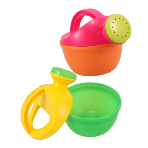 Warmhm 2 Stück Gießkanne Klein Strand Eimer Bewässerungsspielzeug Für Die Badewanne Handhaben Kind Gießen Sie Die Pflanzen in Einem Wasserkocher -Sprayer Wasser Kann Plastik von Warmhm