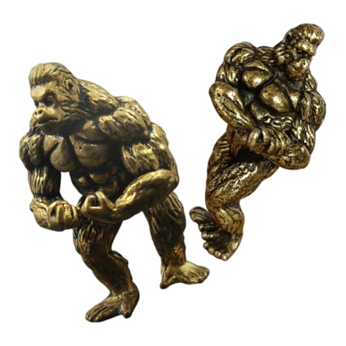 Warmhm 2 Stück Gorilla Ornament Gorilla Actionfigur Gorilla Messingtiere Gorilla Statue Messing Dekoration Miniatur Messing Statue Affen Statue Gorilla Figuren Goldenes Warmhm 2 Stück Gorilla Ornament Gorilla Actionfigur Gorilla Messingtiere Gorilla Statue Messing Dekoration Miniatur Messing Statue Affen Statue Gorilla Figuren Goldenes von Warmhm