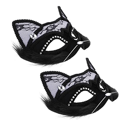 Warmhm 2 Stück Halloween Katzen Gesichtsmasken Masquerade Masken für Erwachsene für Karneval Kostümpartys und Cosplay Veranstaltungen Mysteröse Katzenmasken für Unvergessliche Auftritte Warmhm 2 Stück Halloween Katzen Gesichtsmasken Masquerade Masken für Erwachsene für Karneval Kostümpartys und Cosplay Veranstaltungen Mysteröse Katzenmasken für Unvergessliche Auftritte von Warmhm